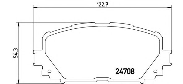 Тормозные колодки BREMBO P 83 101