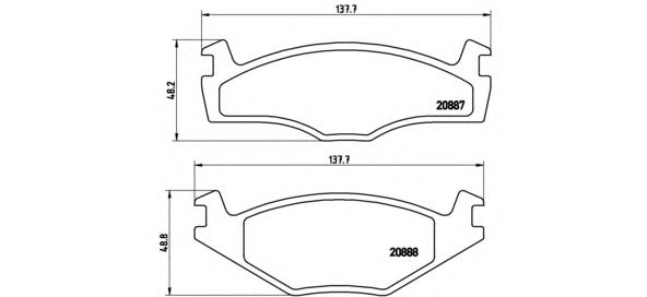Тормозные колодки BREMBO P 85 005