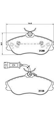Тормозные колодки BREMBO P 85 018