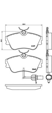 Тормозные колодки BREMBO P 85 050