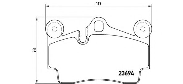 Тормозные колодки BREMBO P 85 070