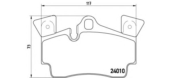 Тормозные колодки BREMBO P 85 088