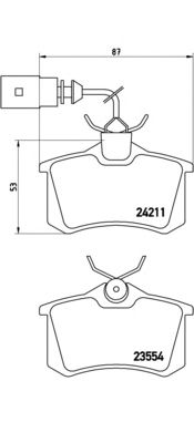 Тормозные колодки BREMBO P 85 101
