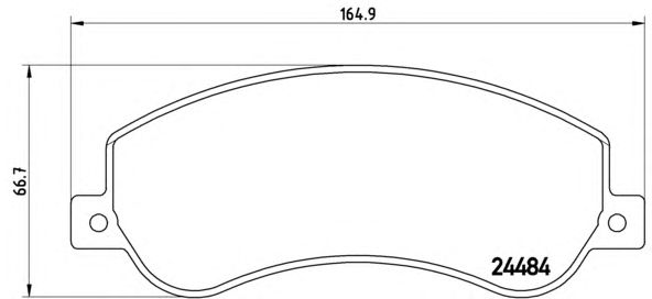 Тормозные колодки BREMBO P 85 115