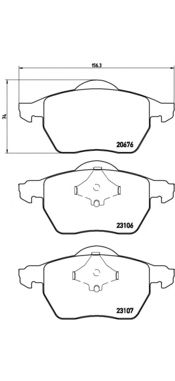 Тормозные колодки BREMBO P 86 015