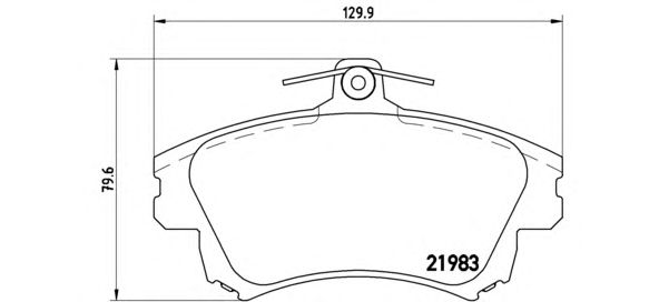 Тормозные колодки BREMBO P 86 017