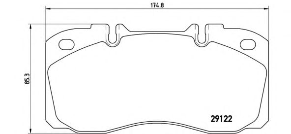 Тормозные колодки BREMBO P A6 025