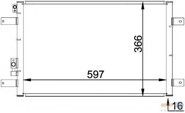 Радиатор кондиционера HELLA 8FC 351 036-111