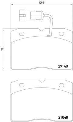 Тормозные колодки MINTEX MDB2156