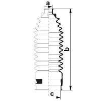 Пыльник рулевой рейки SPIDAN 84088