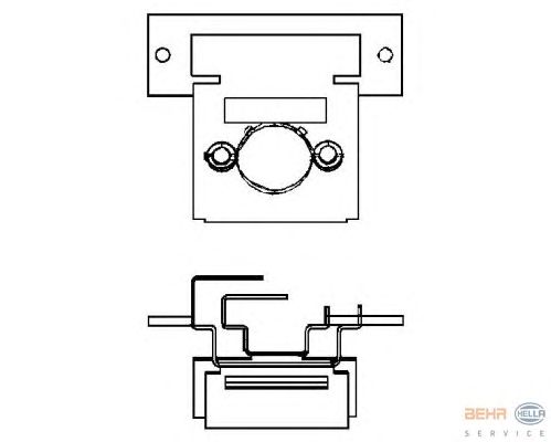 Реостат вентилятора обігрівача HELLA 9ML 351 332-071