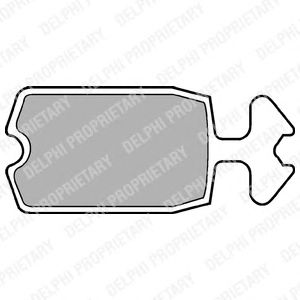 Тормозные колодки DELPHI LP100