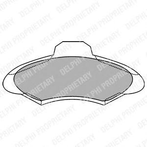 Тормозные колодки DELPHI LP1139