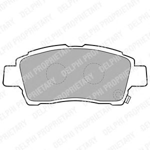 Тормозные колодки DELPHI LP1414