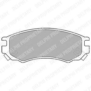 Гальмівні колодки DELPHI LP1506