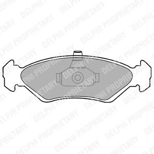 Тормозные колодки DELPHI LP1603