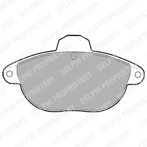 Тормозные колодки DELPHI LP1611