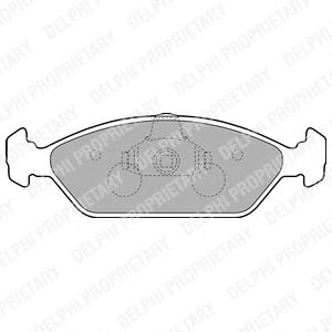 Тормозные колодки DELPHI LP1805