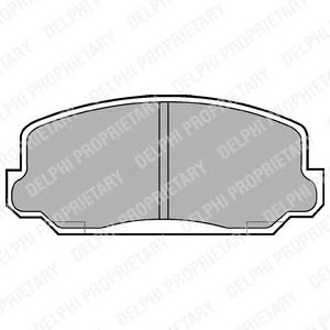 Тормозные колодки DELPHI LP186