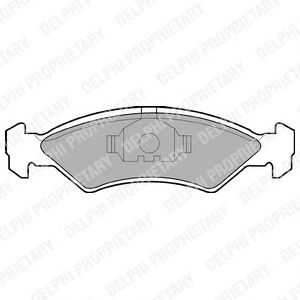 Гальмівні колодки DELPHI LP351