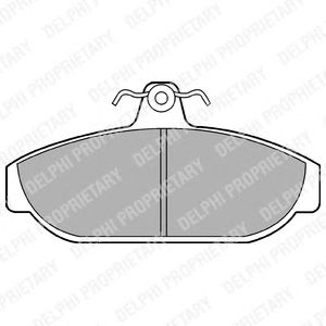 Тормозные колодки DELPHI LP437