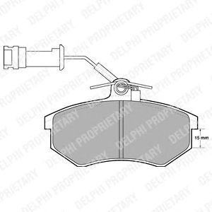 Тормозные колодки DELPHI LP444