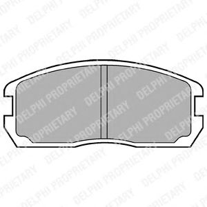 Тормозные колодки DELPHI LP467