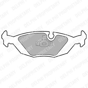 Тормозные колодки DELPHI LP576