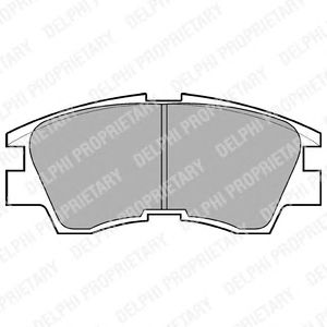 Тормозные колодки DELPHI LP633