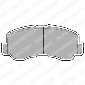 Тормозные колодки DELPHI LP640
