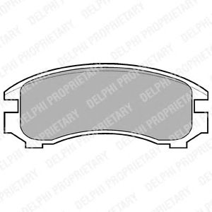 Тормозные колодки DELPHI LP671