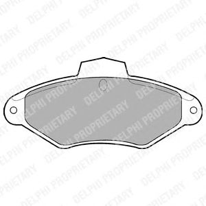 Тормозные колодки DELPHI LP787