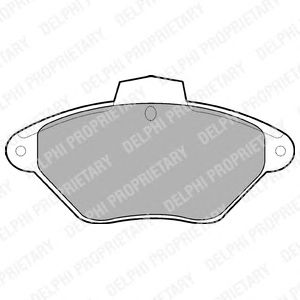 Тормозные колодки DELPHI LP792