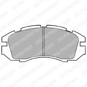 Тормозные колодки DELPHI LP813