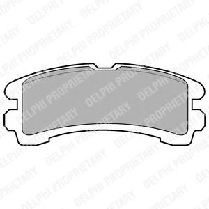 Тормозные колодки DELPHI LP816