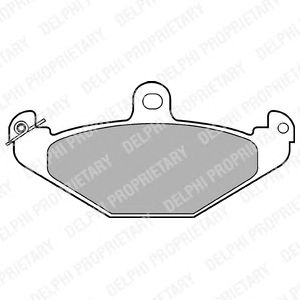 Тормозные колодки DELPHI LP821