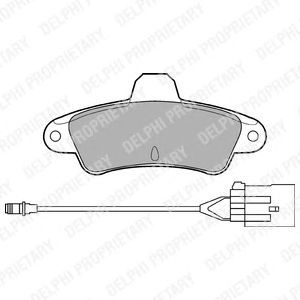 Тормозные колодки DELPHI LP853