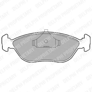 Тормозные колодки DELPHI LP876