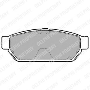 Тормозные колодки DELPHI LP968
