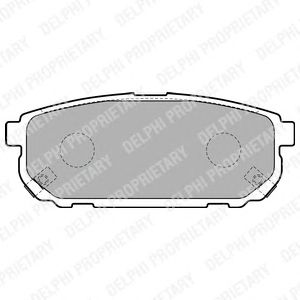 Тормозные колодки DELPHI LP1850