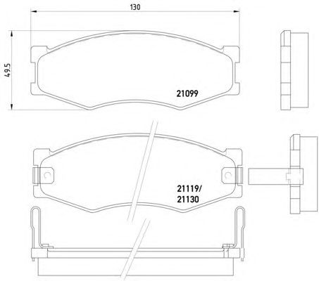 Тормозные колодки HELLA 8DB 355 005-621