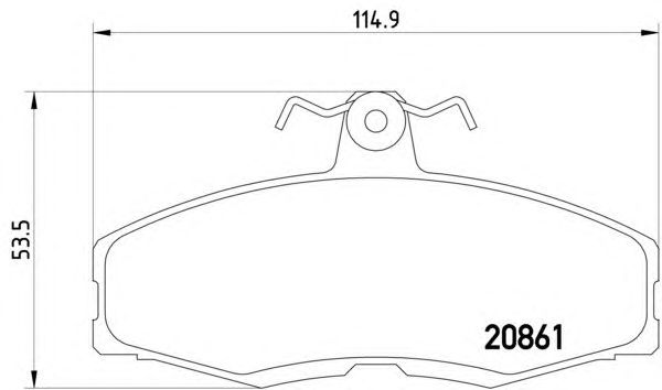 Тормозные колодки HELLA 8DB 355 005-941