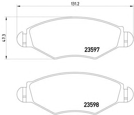 Тормозные колодки HELLA 8DB 355 009-411