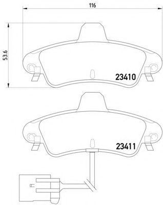 Гальмівні колодки HELLA 8DB 355 012-201