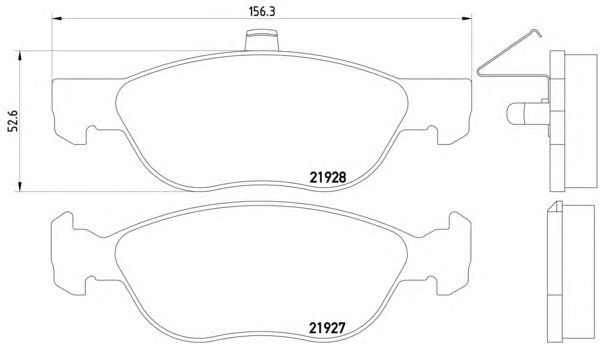 Тормозные колодки HELLA 8DB 355 010-181