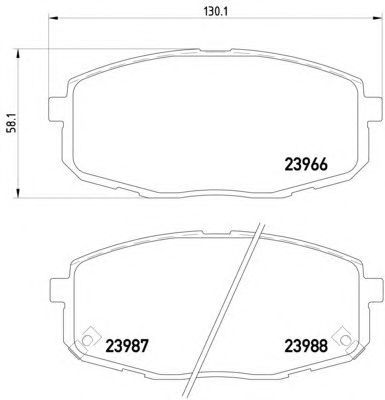 Тормозные колодки HELLA 8DB 355 010-611
