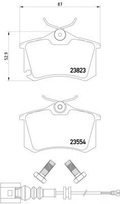 Гальмівні колодки HELLA 8DB 355 010-781
