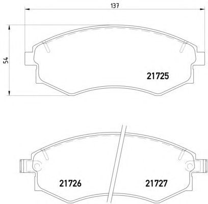 Гальмівні колодки HELLA 8DB 355 016-691