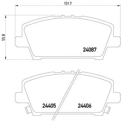 Тормозные колодки HELLA 8DB 355 006-911