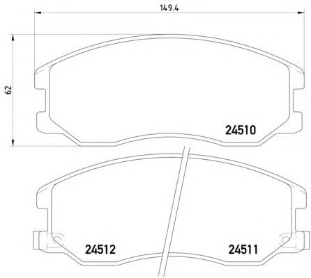 Гальмівні колодки HELLA 8DB 355 013-121